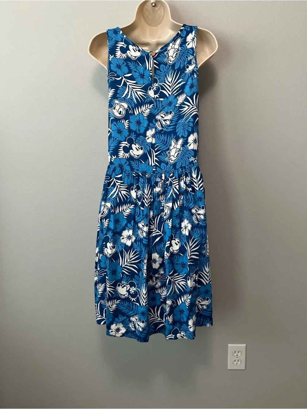 Disney Hawaiian Tropical Floral Dress Size L